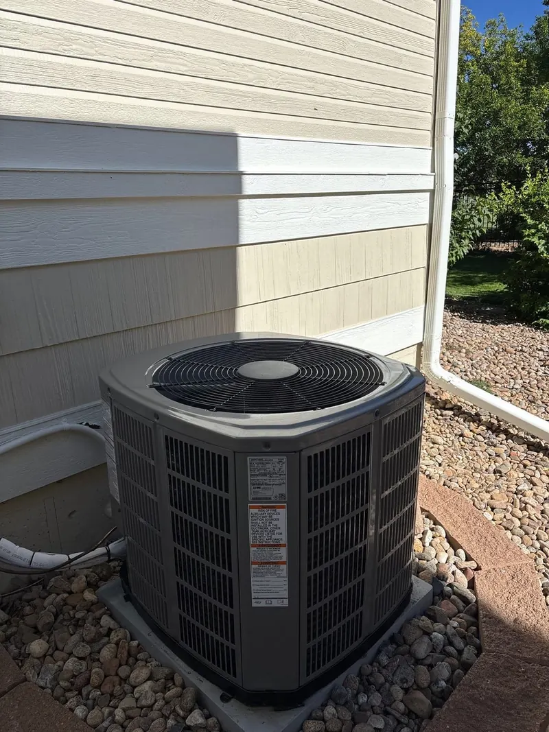 After — Air conditioner condenser replacement