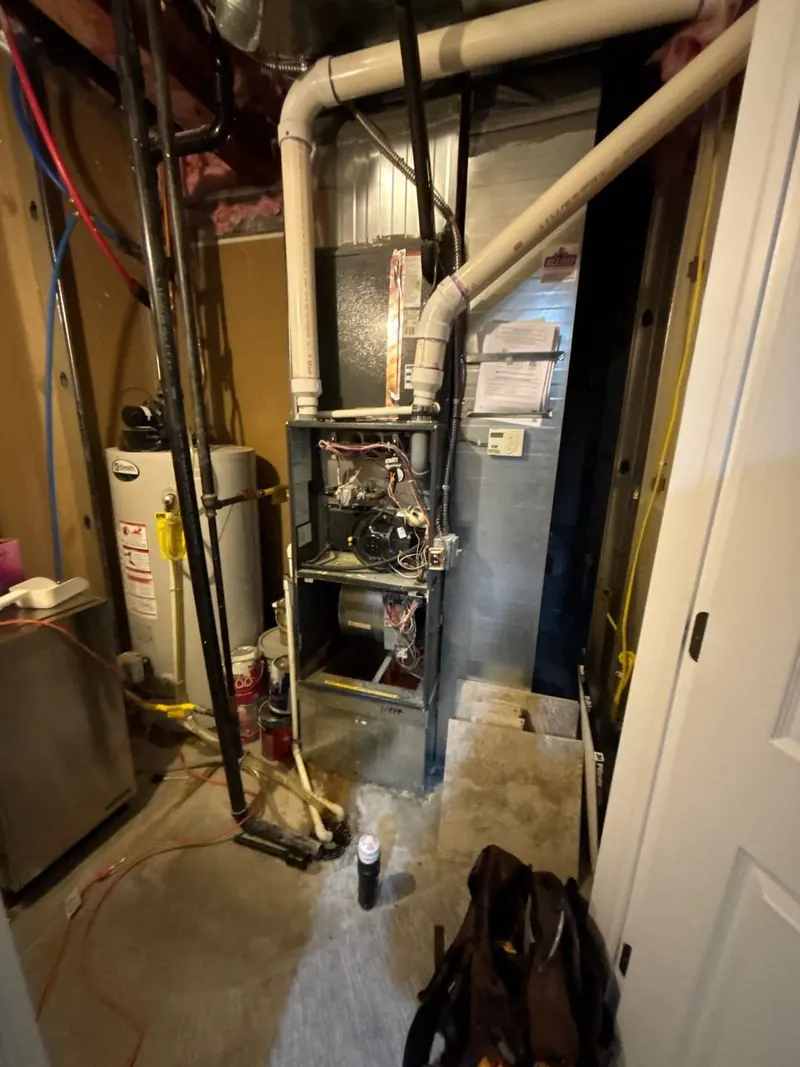 Before — Furnace replacement — utility room