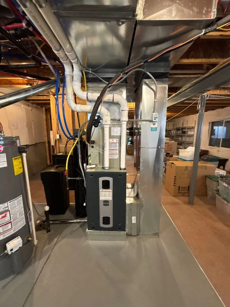 After — Furnace and coil replacement