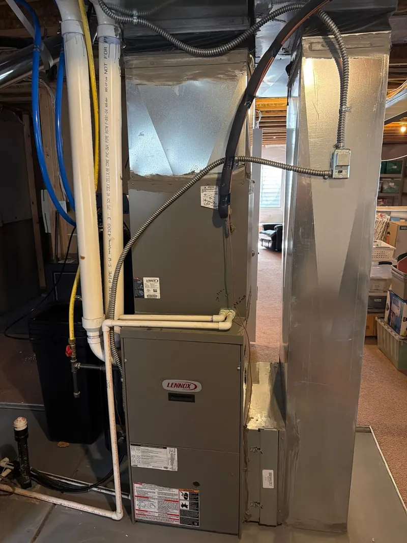 Before — Furnace and coil replacement